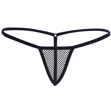 Black Women's Wetlook Panties / Female Mesh Open Butt G-string Bikini / Sexy Ladies Underwear - EVE's SECRETS